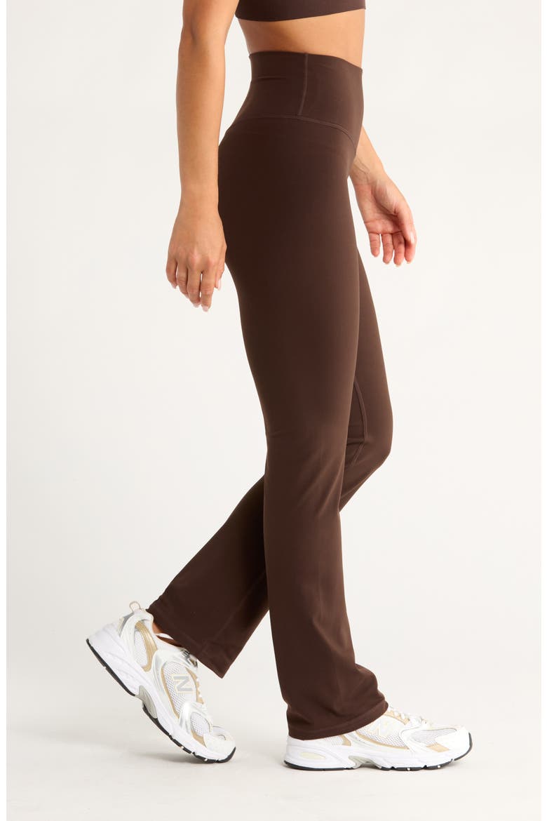 Studio Luxe Bootcut Leggings, Alternate, color, BROWN MOLE