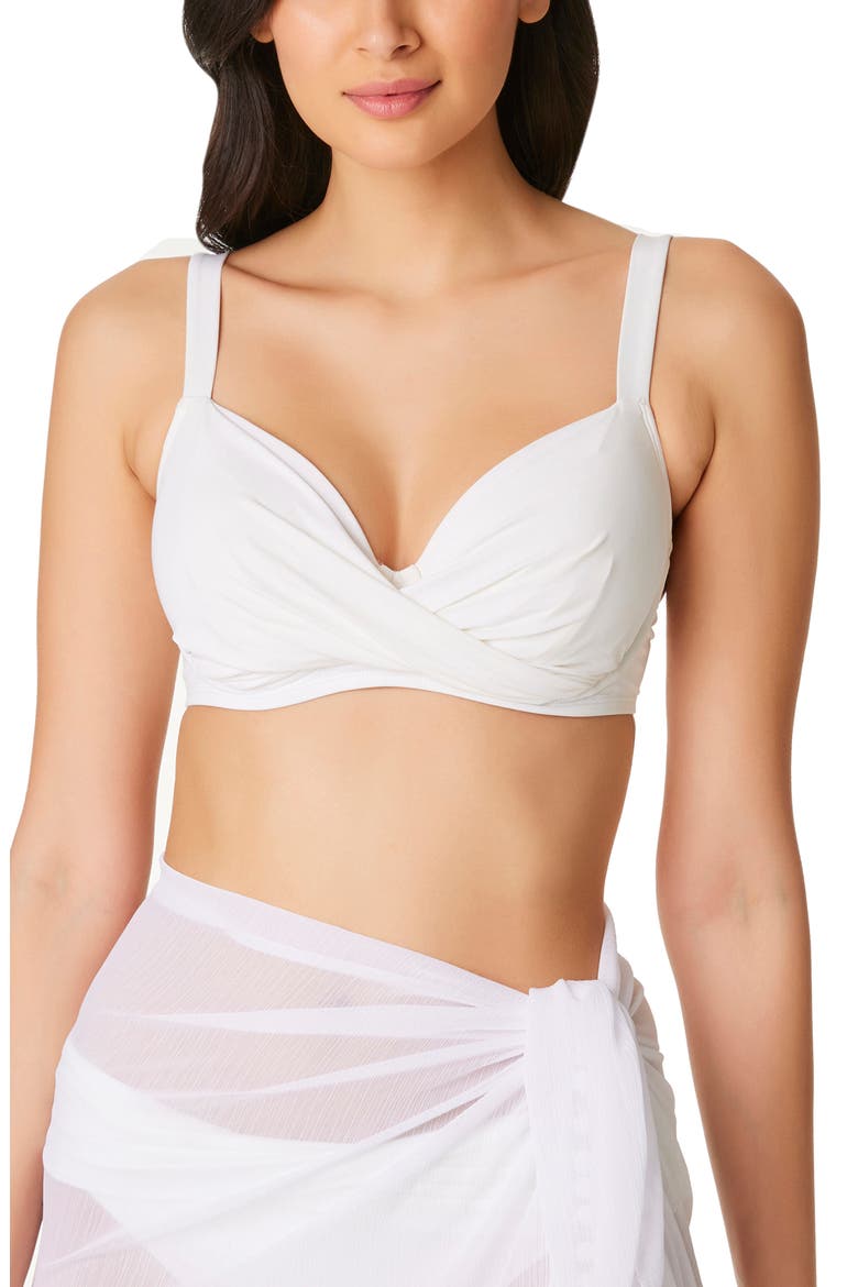 Kore D- & DD-Cup Underwire Bikini Top, Main, color, WHITE