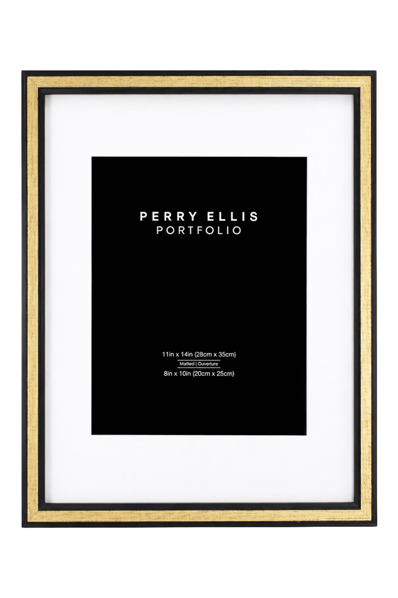5 x 7-inch Textured Border Pine Wood Frame, Main, color, BLACK