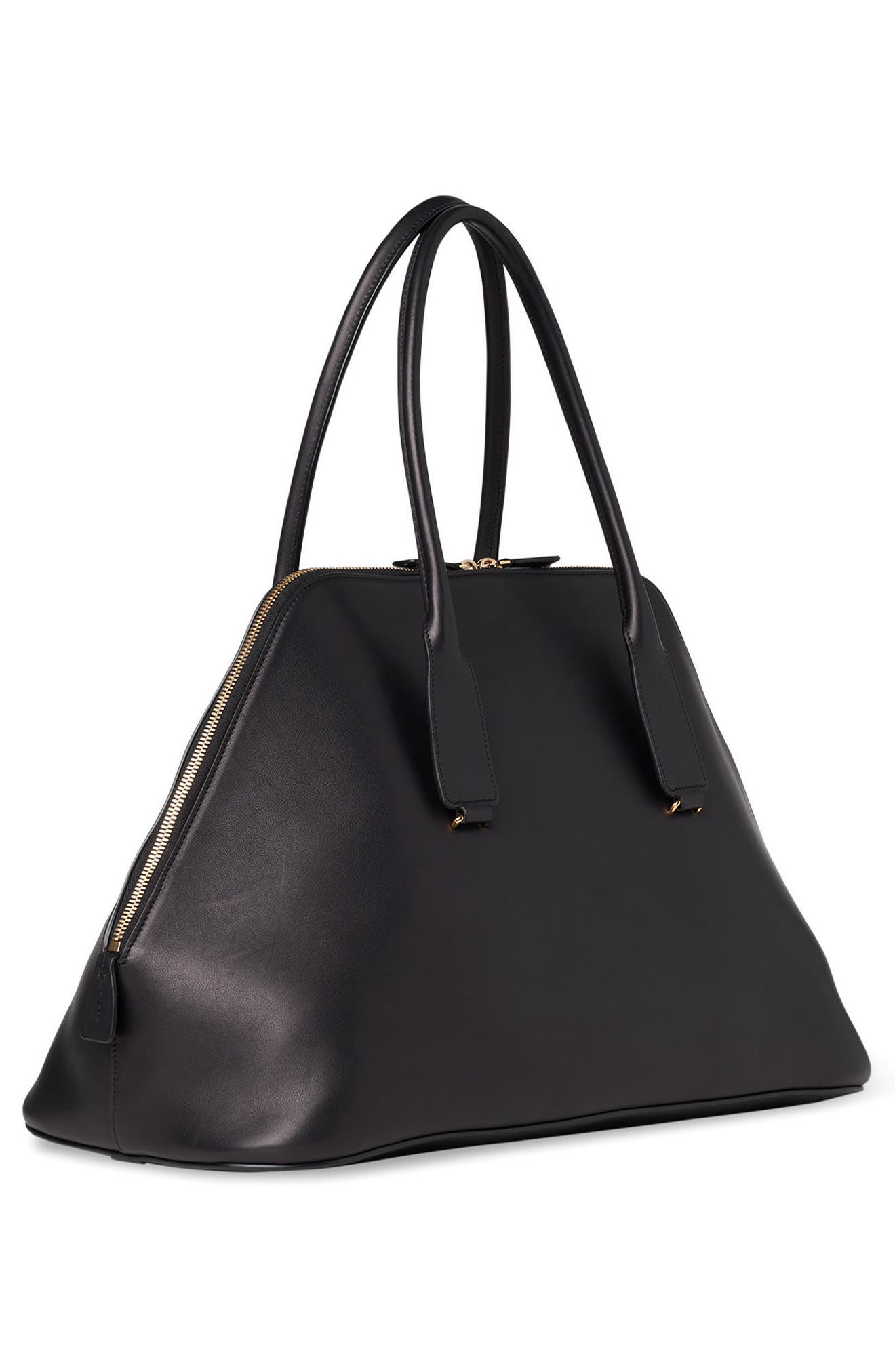 The Row Devon Calfskin Leather Satchel, Alternate, color, 