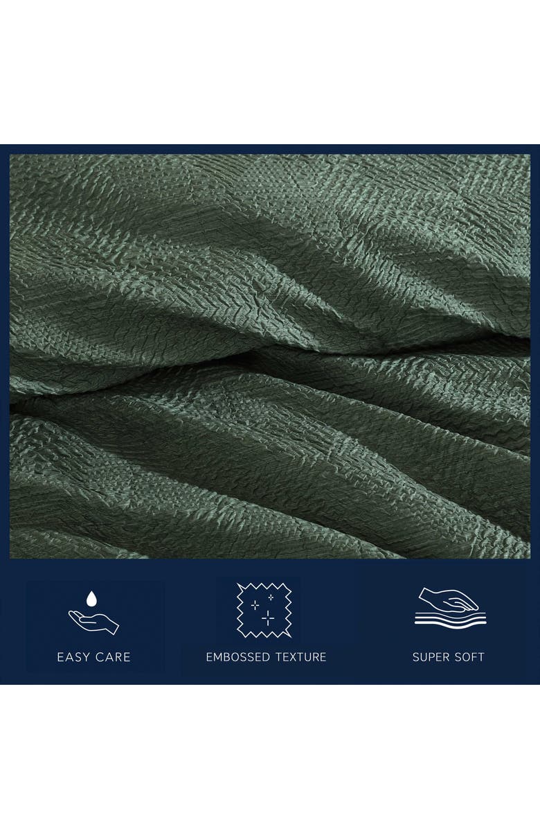Nautica Point Harbor Embossed Comforter Set, Alternate, color, Fern Green