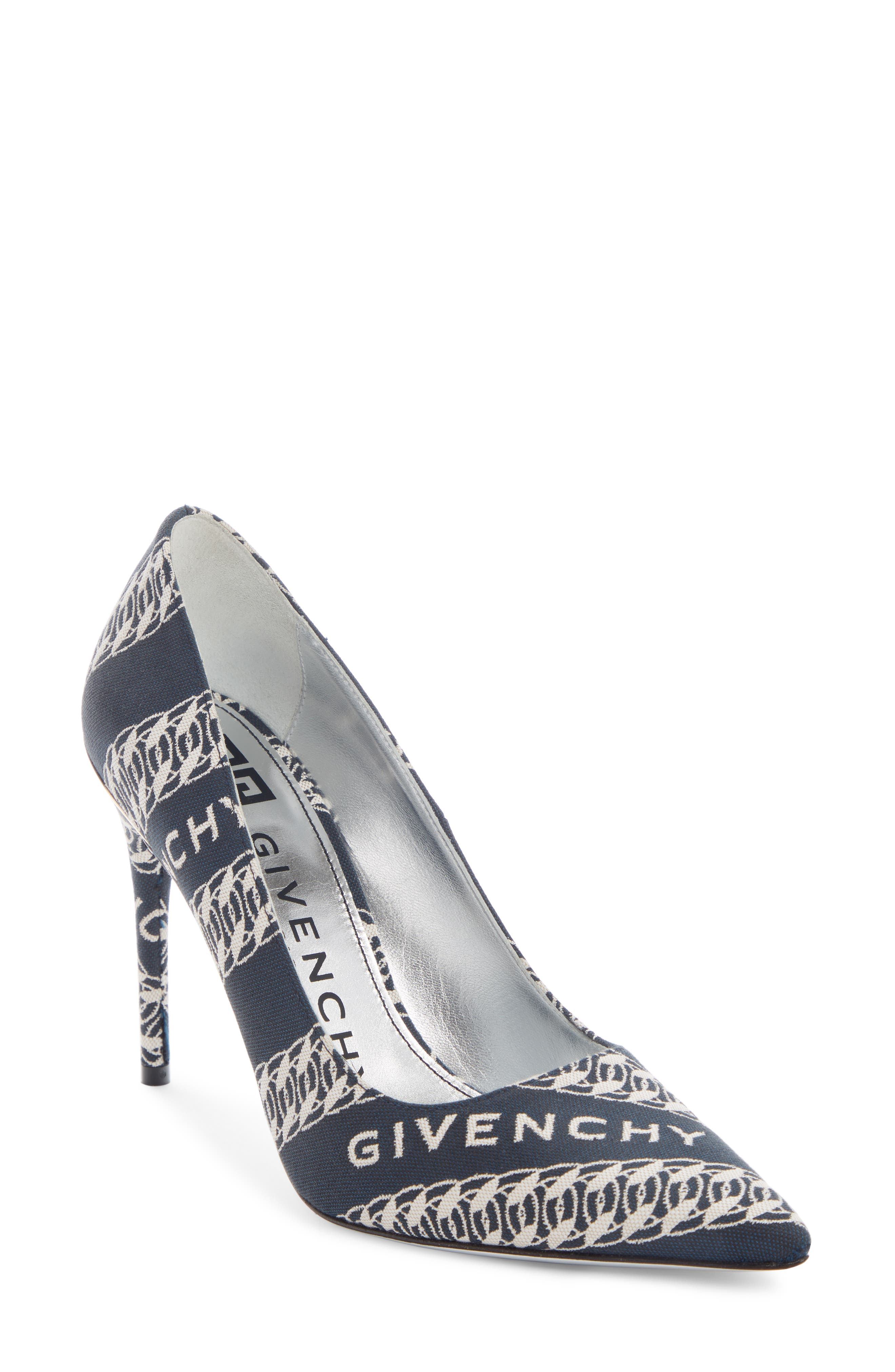 Givenchy Canvas Pointed Toe M-Pump, Main, color, 