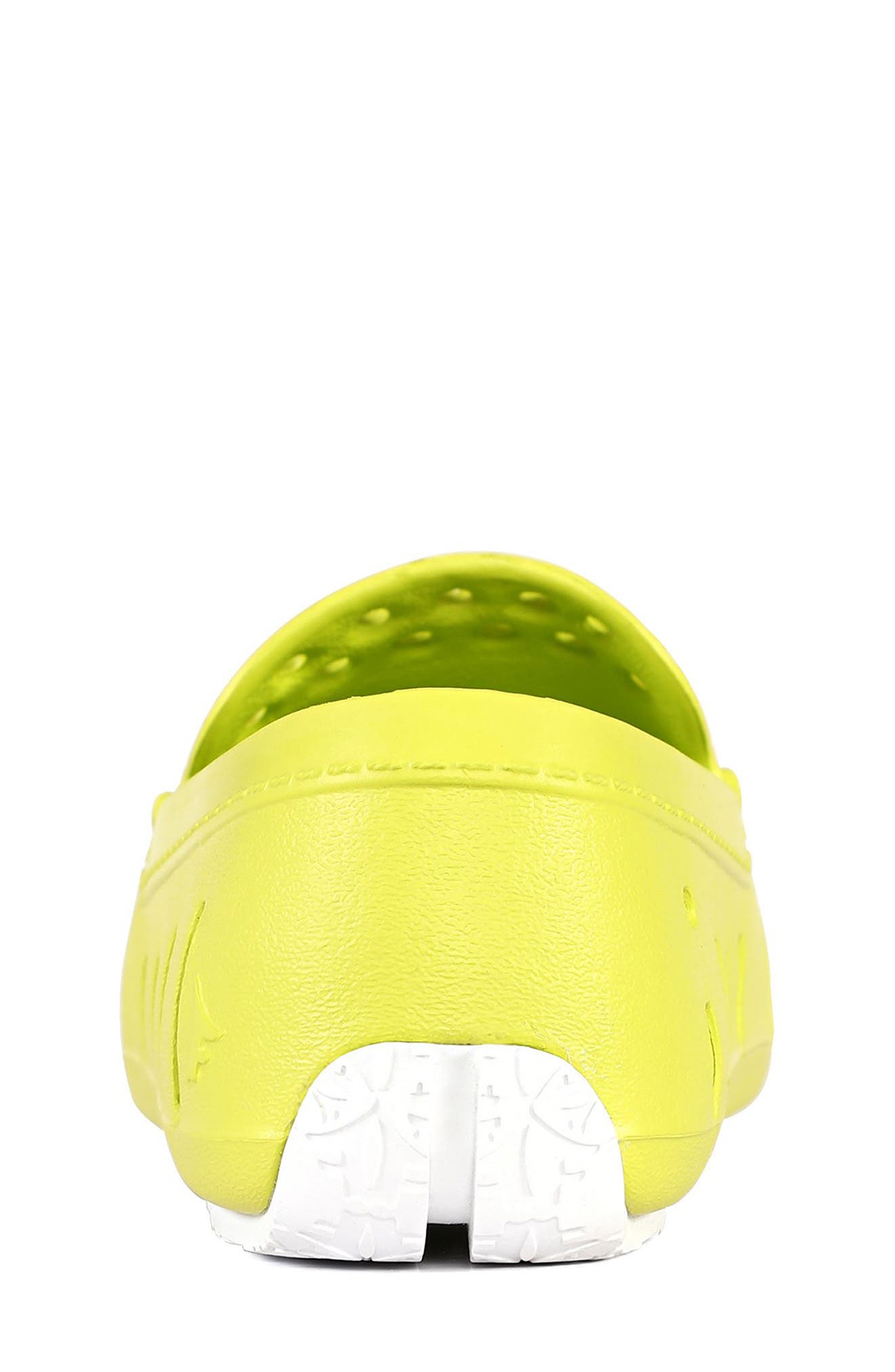 FLOAFERS Kids' Prodigy Waterproof Driver Loafer, Alternate, color, Lime/Bright White
