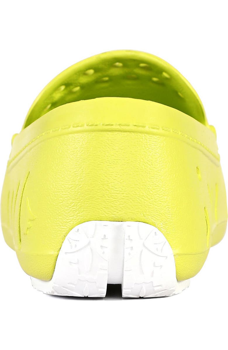 FLOAFERS Kids' Prodigy Waterproof Driver Loafer, Alternate, color, Lime/Bright White