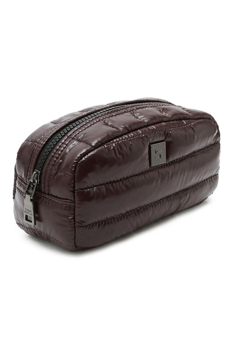 Touch-Up Carry All Essentials Pouch, Alternate, color, GLOSSY CHOCOLATE