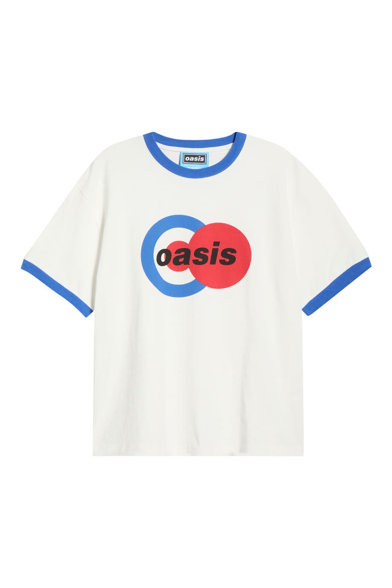 x Oasis 1996 Ringer Graphic T-Shirt, Alternate, color, WHITE