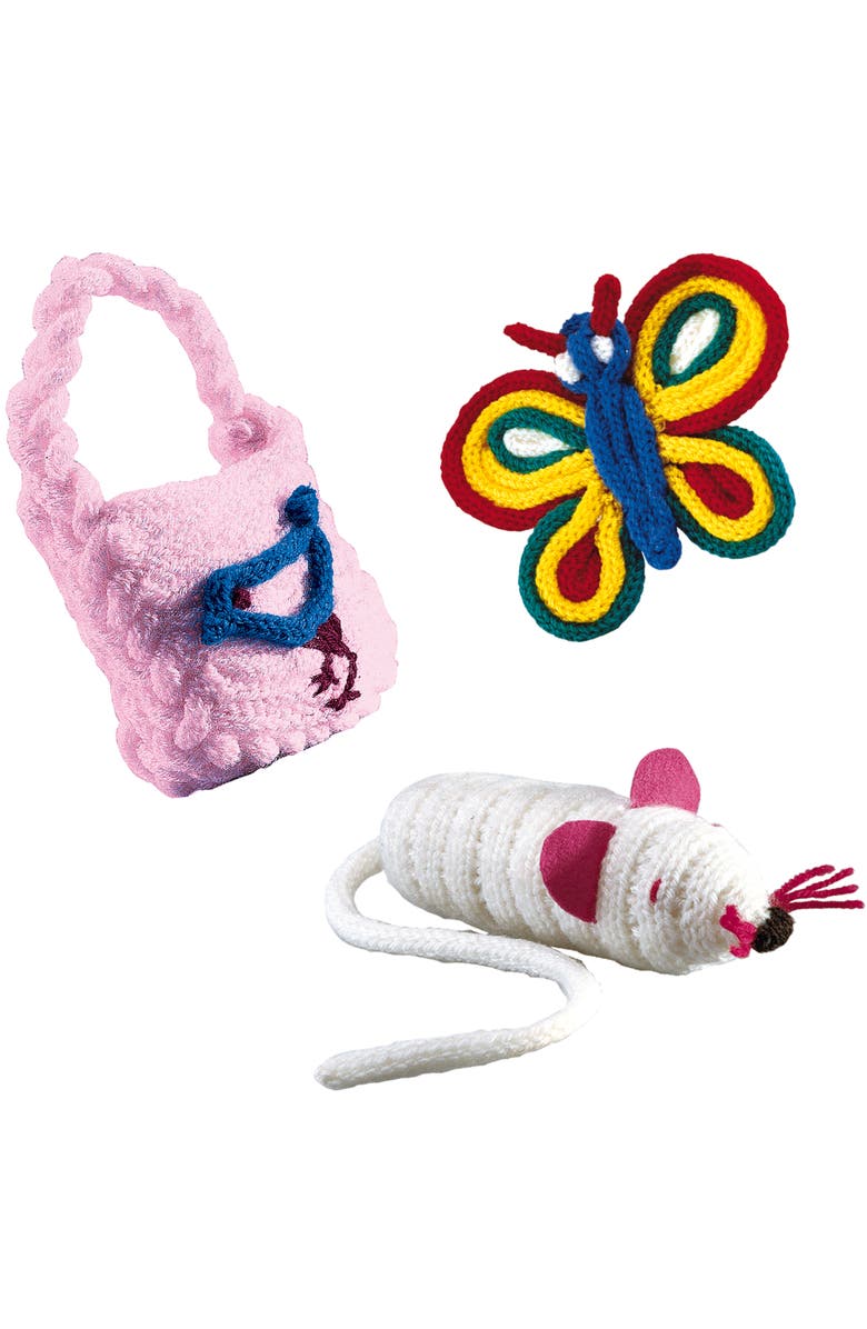 SES Creative French Knitting Kit Learn To Knit For Kids, Ages 5+, Alternate, color, Multicolored