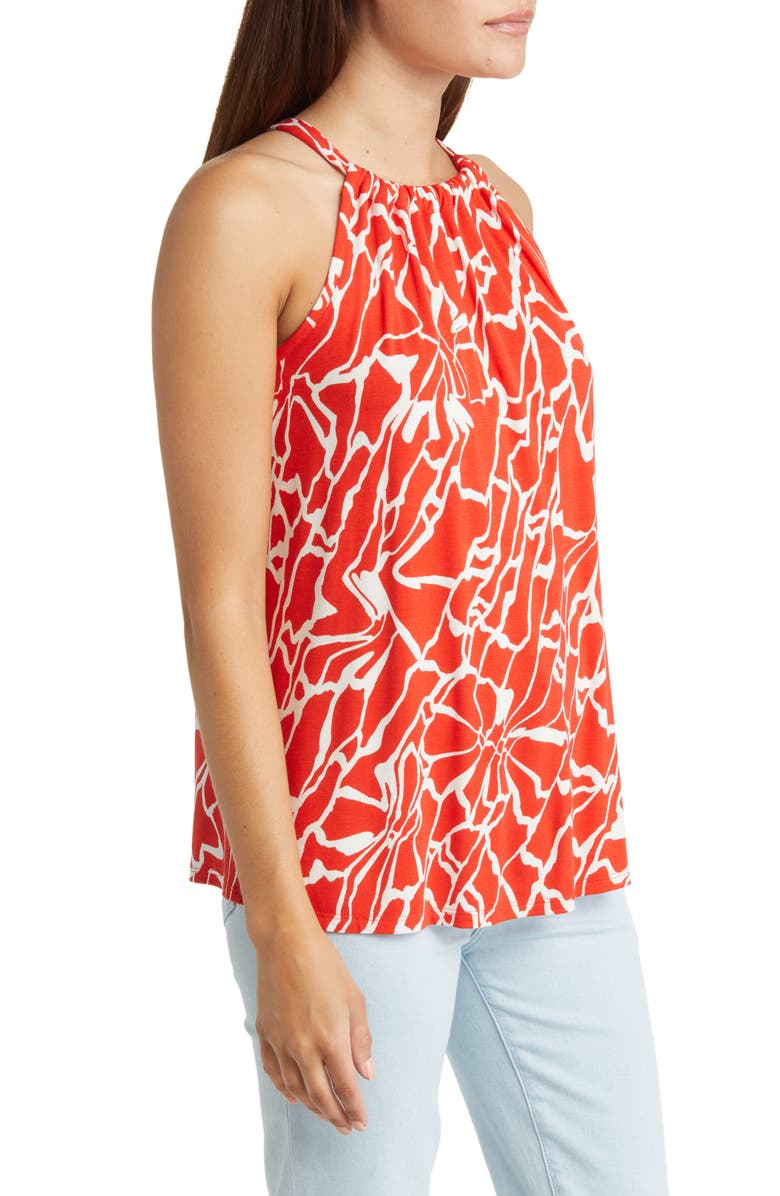 Loveappella Print Tank, Alternate, color, Spicy Orange
