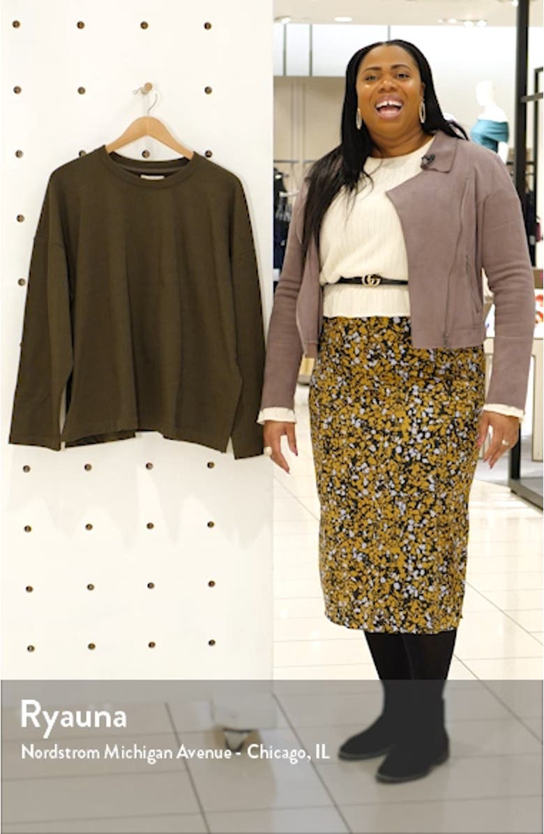 Organic Cotton Terry Boxy Pullover, sales video thumbnail