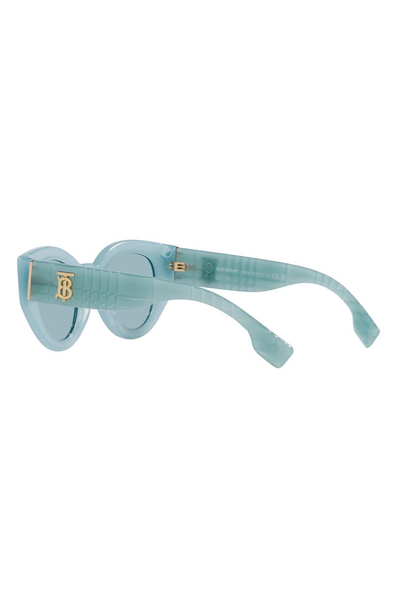 Burberry Meadow 47mm Phantos Sunglasses, Alternate, color, Azure