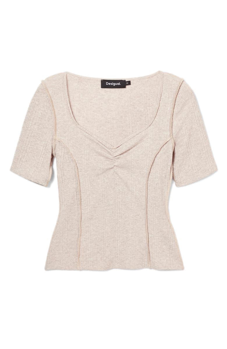 Desigual Pica Top, Alternate, color, Brown