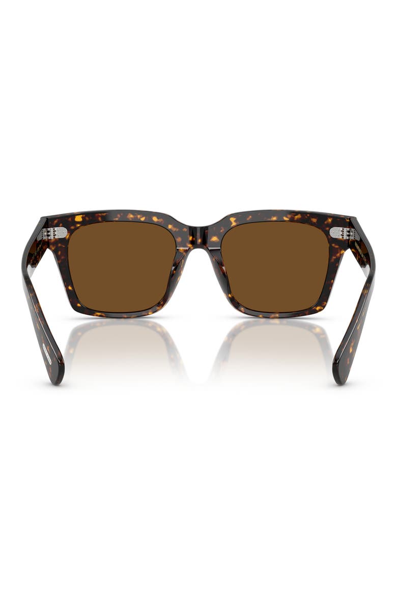 52mm Polarized Pillow Sunglasses, Alternate, color, TORTOISE