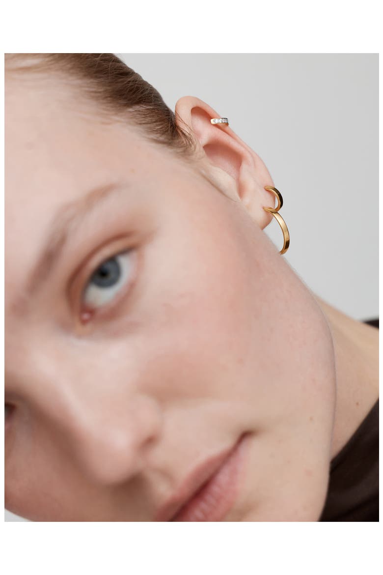 Essential Huggie Hoop Earrings, Alternate, color, 18K GOLD VERMEIL