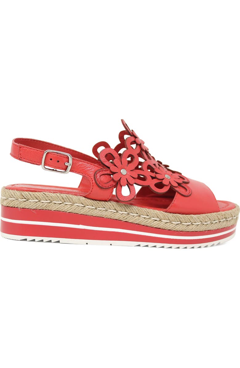 DJANGO AND JULIETTE Aldo Wedge Sandal, Alternate, color, Red Leather