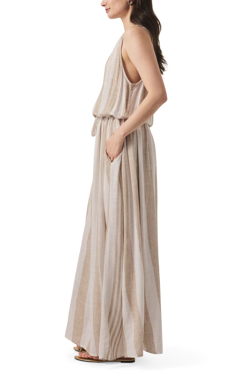 Splendid Lennon Stripe Sleeveless Maxi Dress, Alternate, color, Fawn Stripe