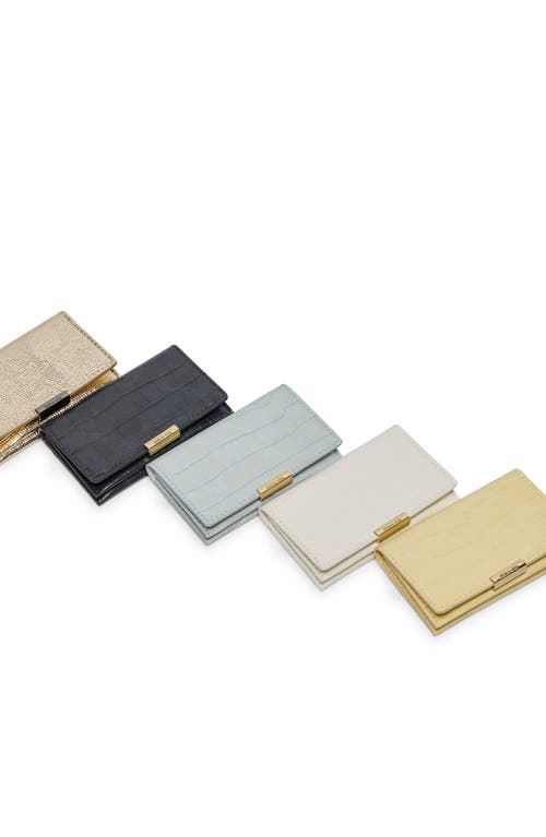 Dolce Vita Mini Me Faux Leather Wallet In Gray