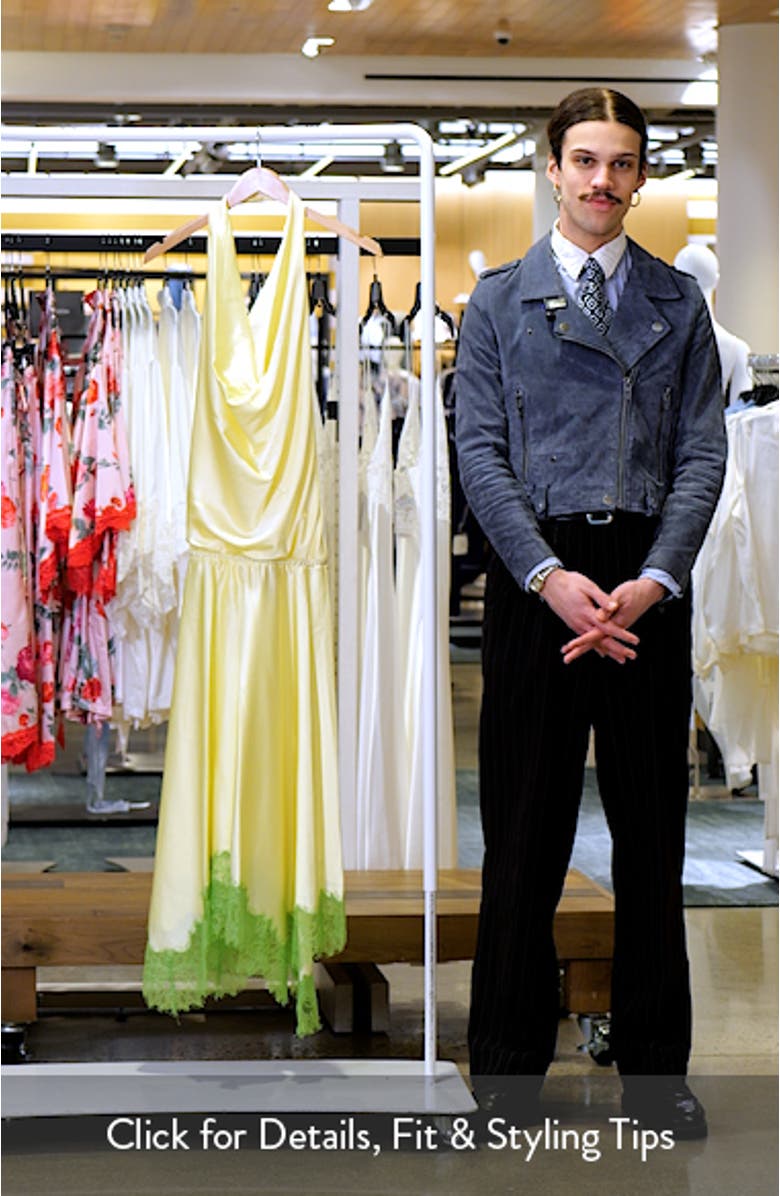 Elira Cowl Halter Neck Midi Dress, sales video thumbnail