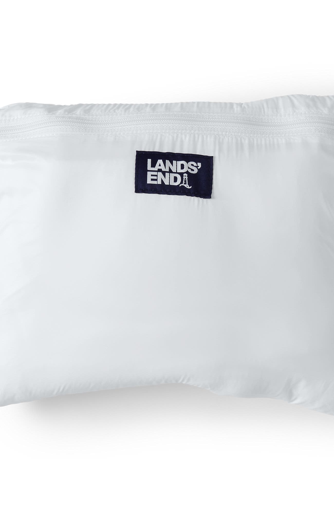 Lands' End Wanderweight Ultralight Packable Tote Bag, Alternate, color, White
