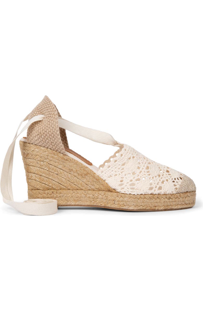 Penelope Chilvers High Valenciana Ankle Tie Espadrille Wedge Pump, Main, color,