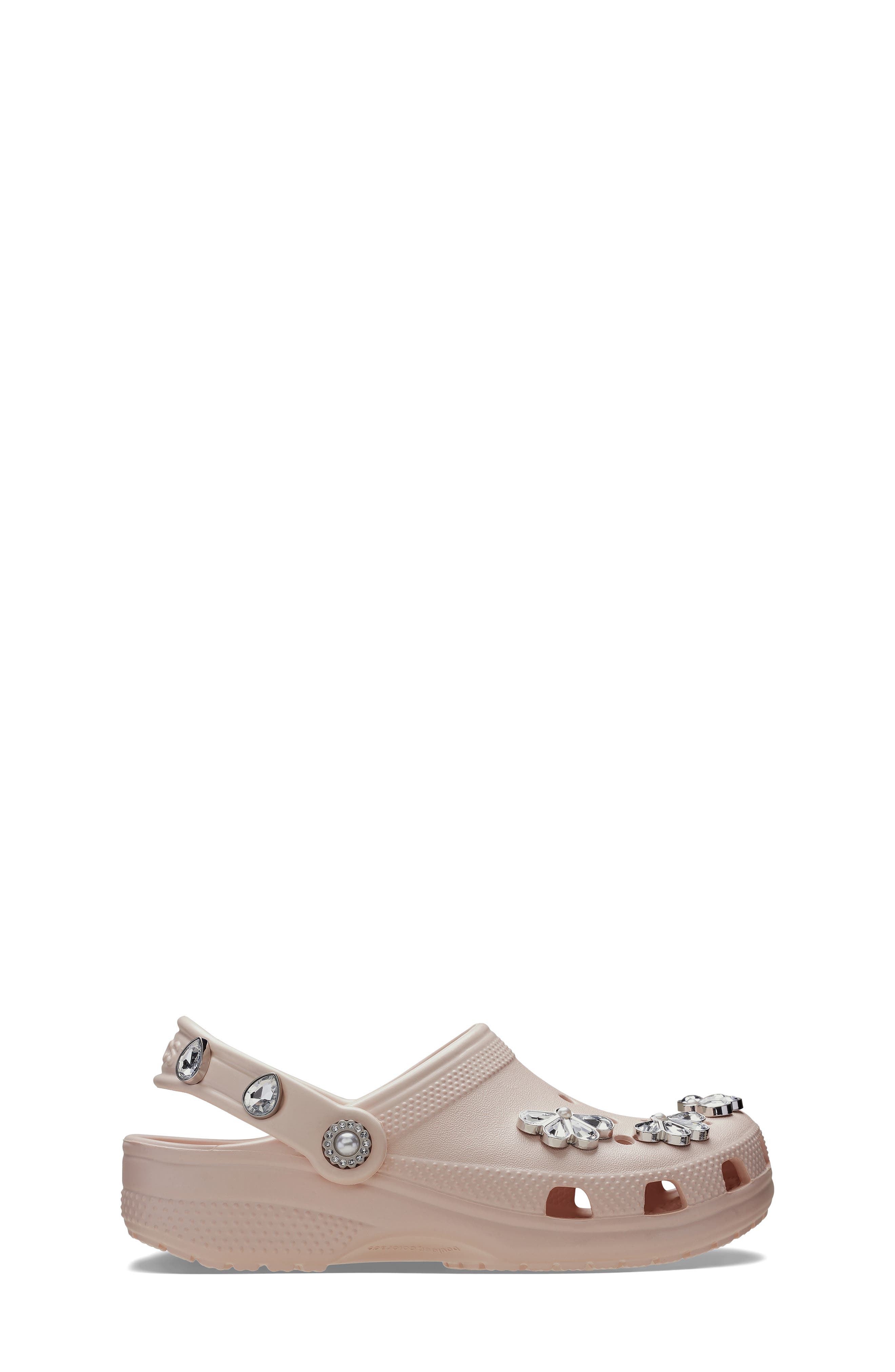 CROCS Kids; Classic Pinnacle Embellished Clog, Alternate, color, Quartz