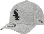 New Era Men's New Era Gray Chicago White Sox Cotton Weave M-Crown A-Frame 9FORTY Adjustable Hat