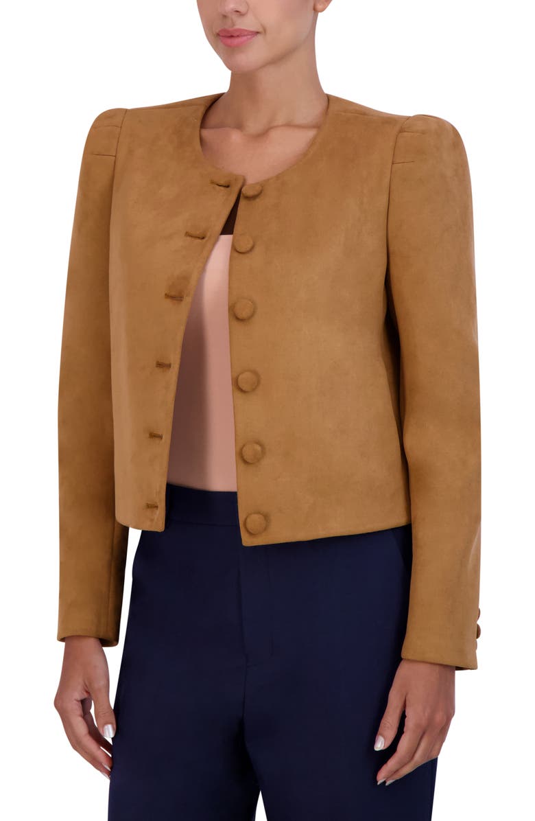 BCBGMAXAZRIA Day Faux Suede Jacket, Alternate, color, 