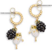 Bill Skinner Studio Blackberry Mouse Beaded Hoop