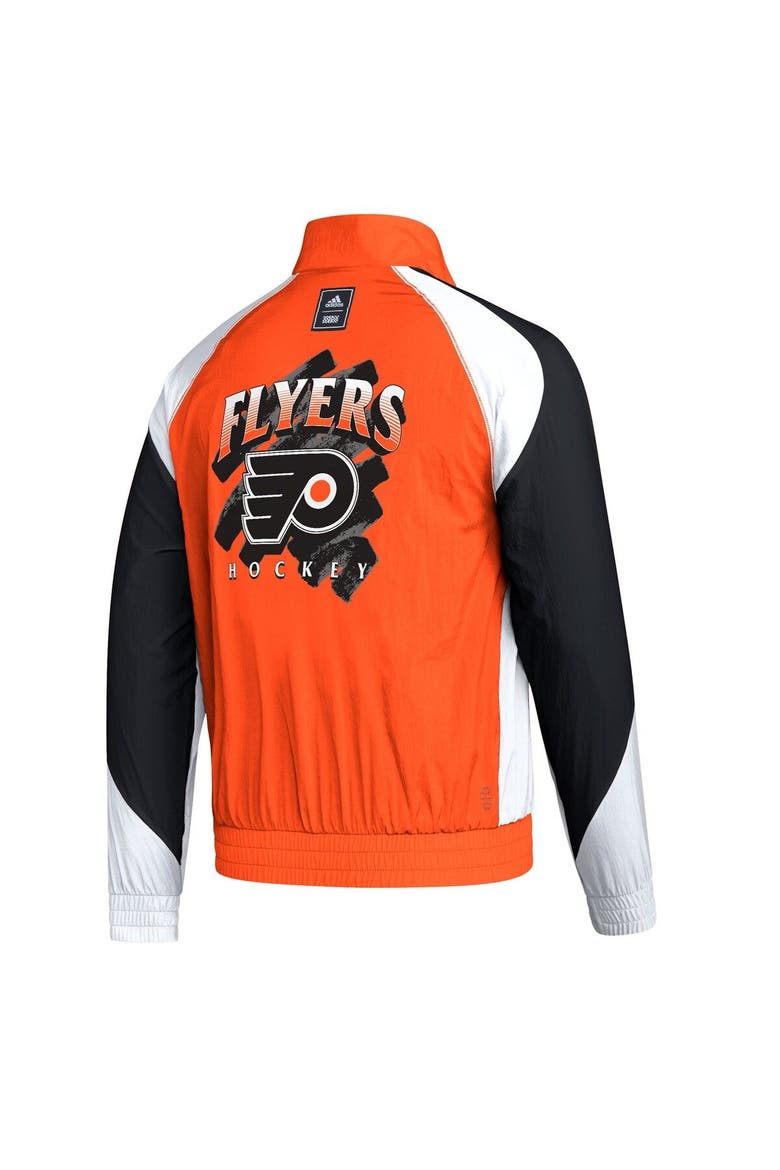 Men's adidas Orange Philadelphia Flyers Reverse Retro 2.0 Full-Snap Jacket, Alternate, color, Orange