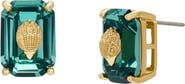 Kurt Geiger London Emerald Cut Crystal Eagle's Head Stud Earrings