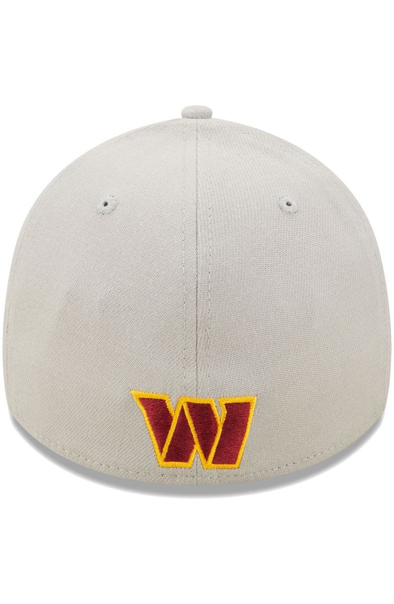 New Era Men's New Era Gray Washington Commanders Wordmark Essential 39THIRTY Flex Hat, Alternate, color, 