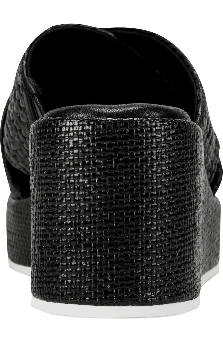 KARL LAGERFELD PARIS Caleigh Woven Platform Wedge Sandal, Alternate, color, Black
