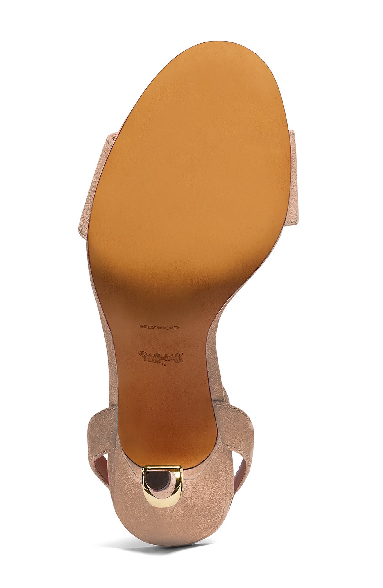 Regina Ankle Strap Sandal, Alternate, color, BEECHWOOD SUEDE