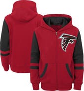 Outerstuff Youth Red Atlanta Falcons Colorblock Full-Zip Hoodie