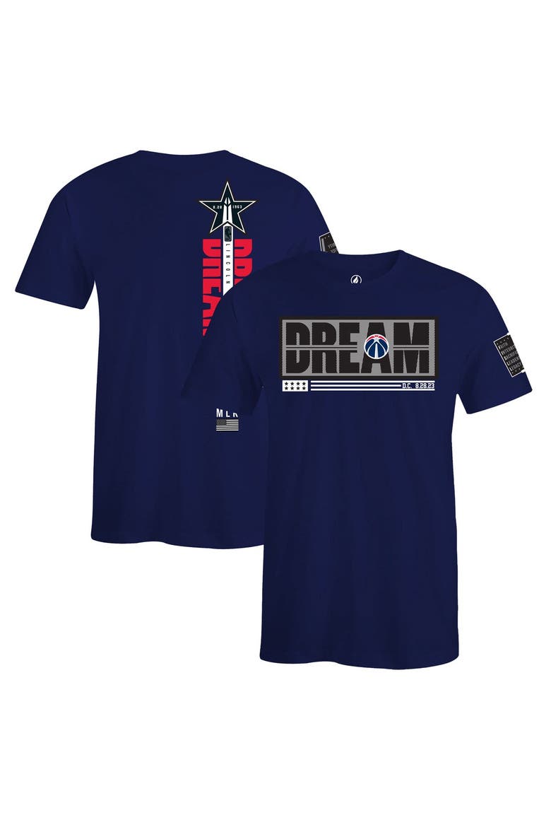 Unisex FISLL x Black History Collection  Navy Washington Wizards T-Shirt, Main, color, Navy