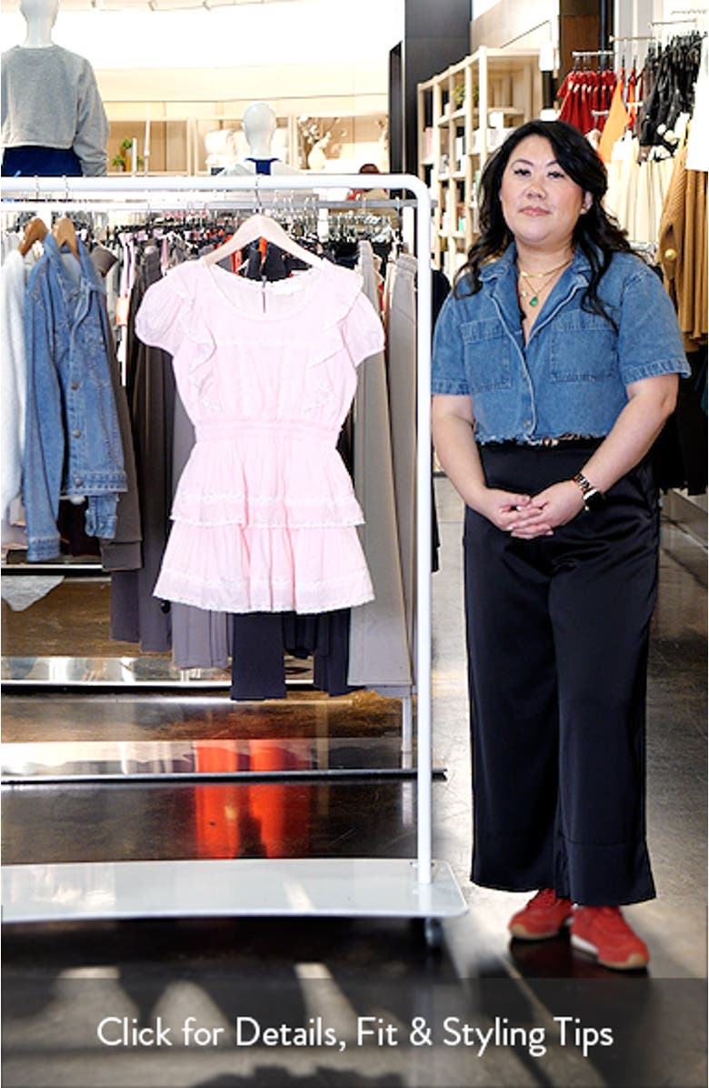 Kids' Jaime Lace Inset Tiered Dress, sales video thumbnail