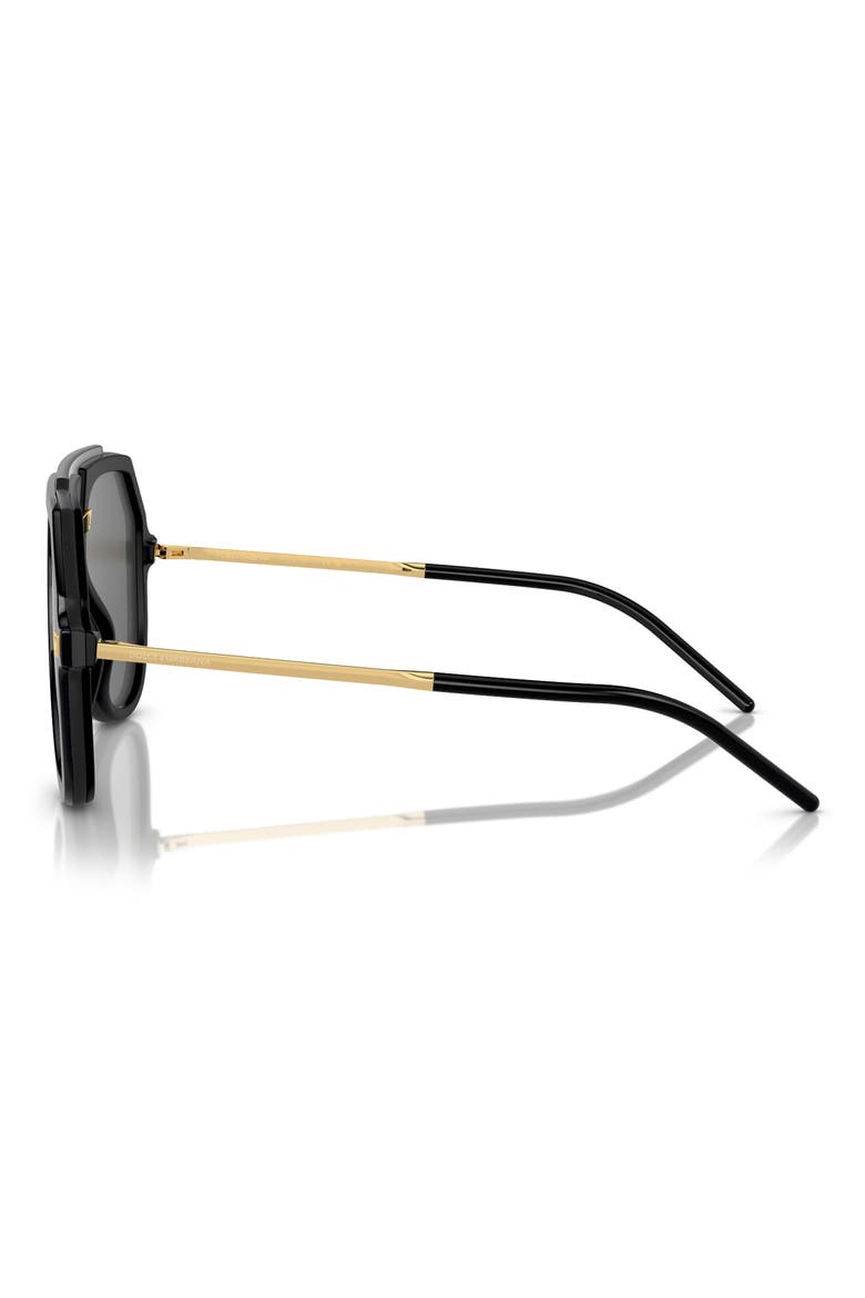 50mm Pilot Sunglasses, Alternate, color, BLACK
