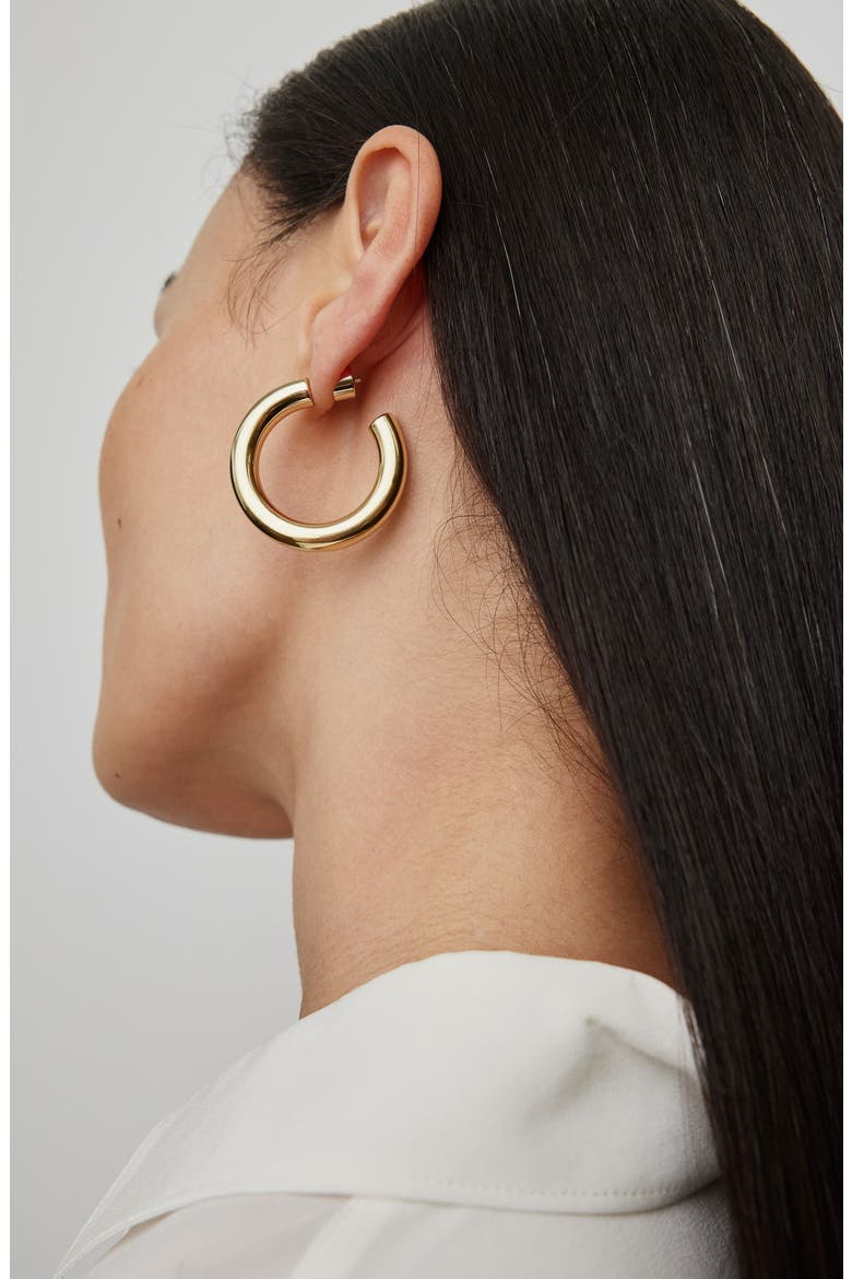 Natasha Mini Hoops, 1-Inch (Nordstrom Exclusive), Alternate, color, GOLD