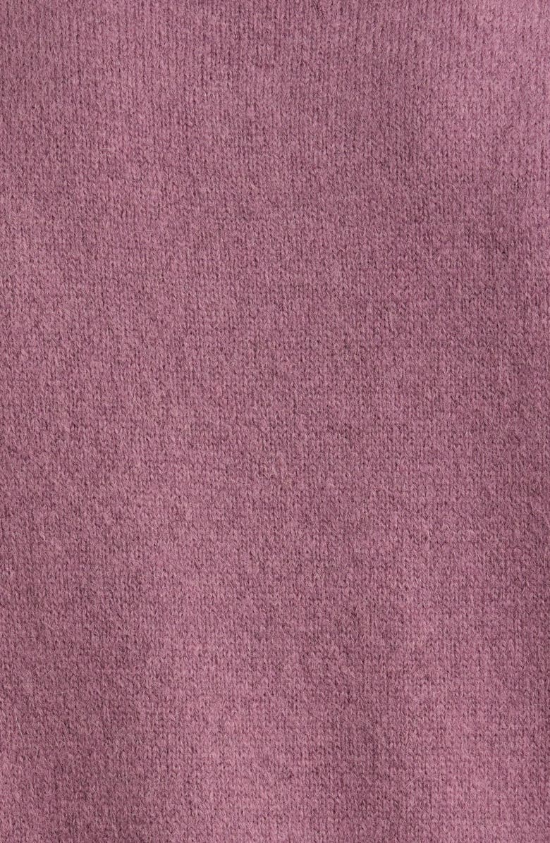 Corridor Brushed Baby Alpaca Blend Polo Sweater, Alternate, color, Plum