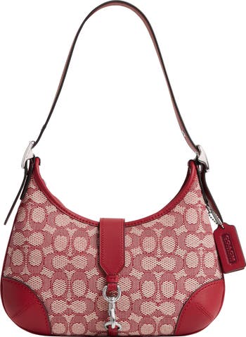COACH Hamptons Hobo Bag In Signature Textile Jacquard COACH Hamptons Hobo Bag In Signature Textile Jacquard