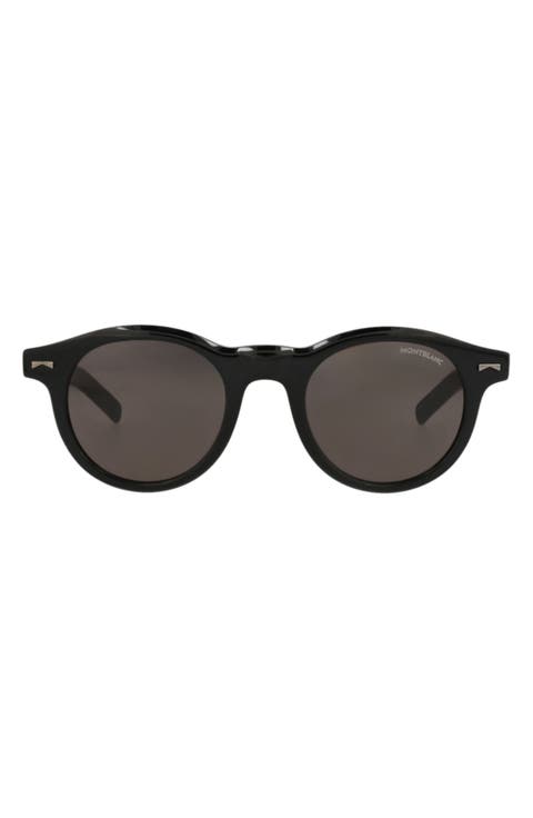 49mm Round Sunglasses