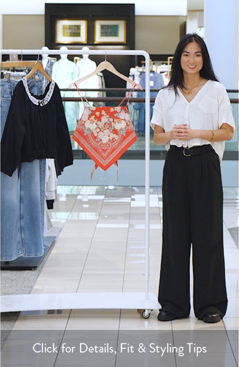 Luna Floral Scarf Camisole, sales video thumbnail