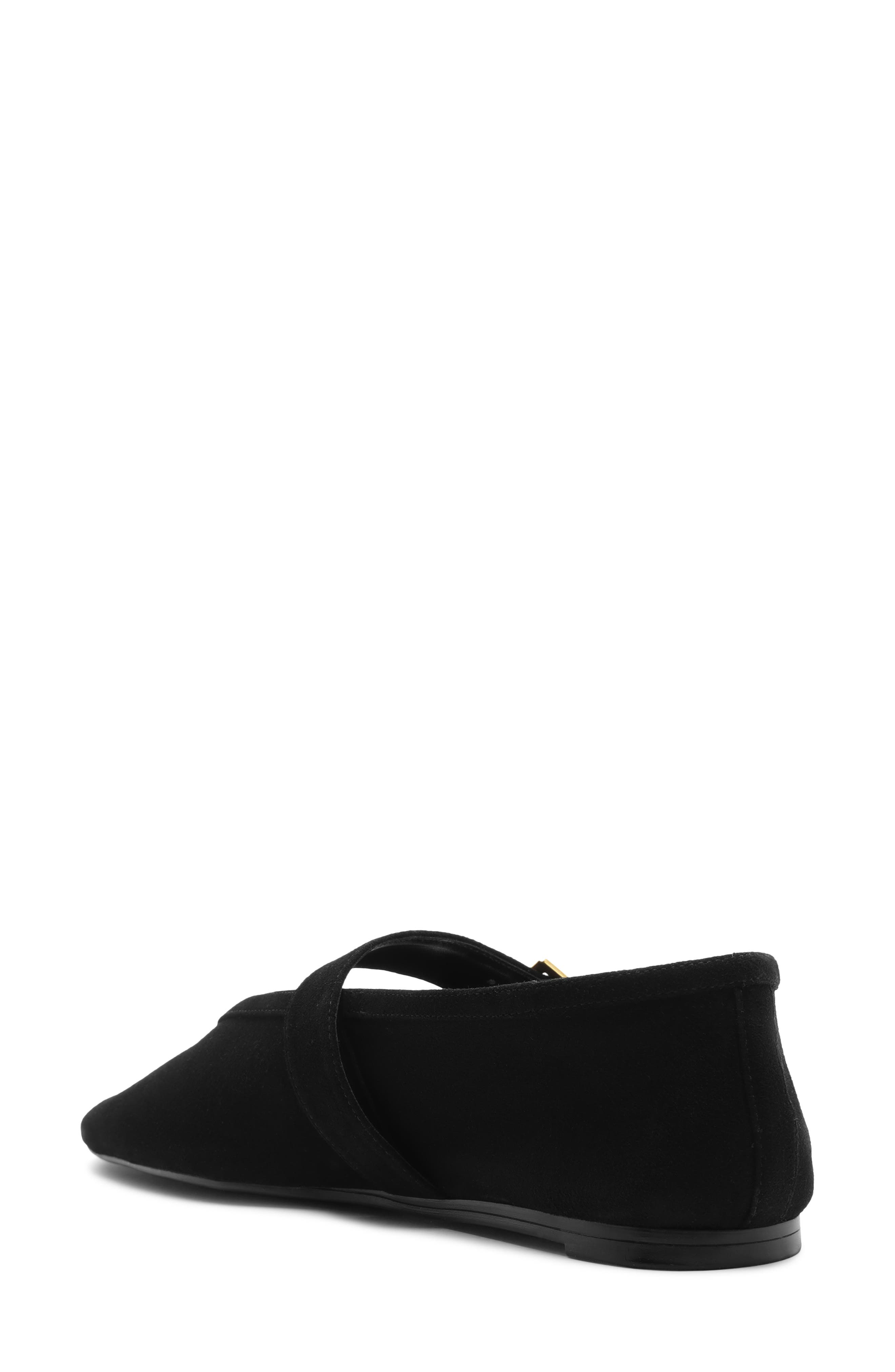 Schutz Vicki Buckle Mary Jane Flat, Alternate, color, Black