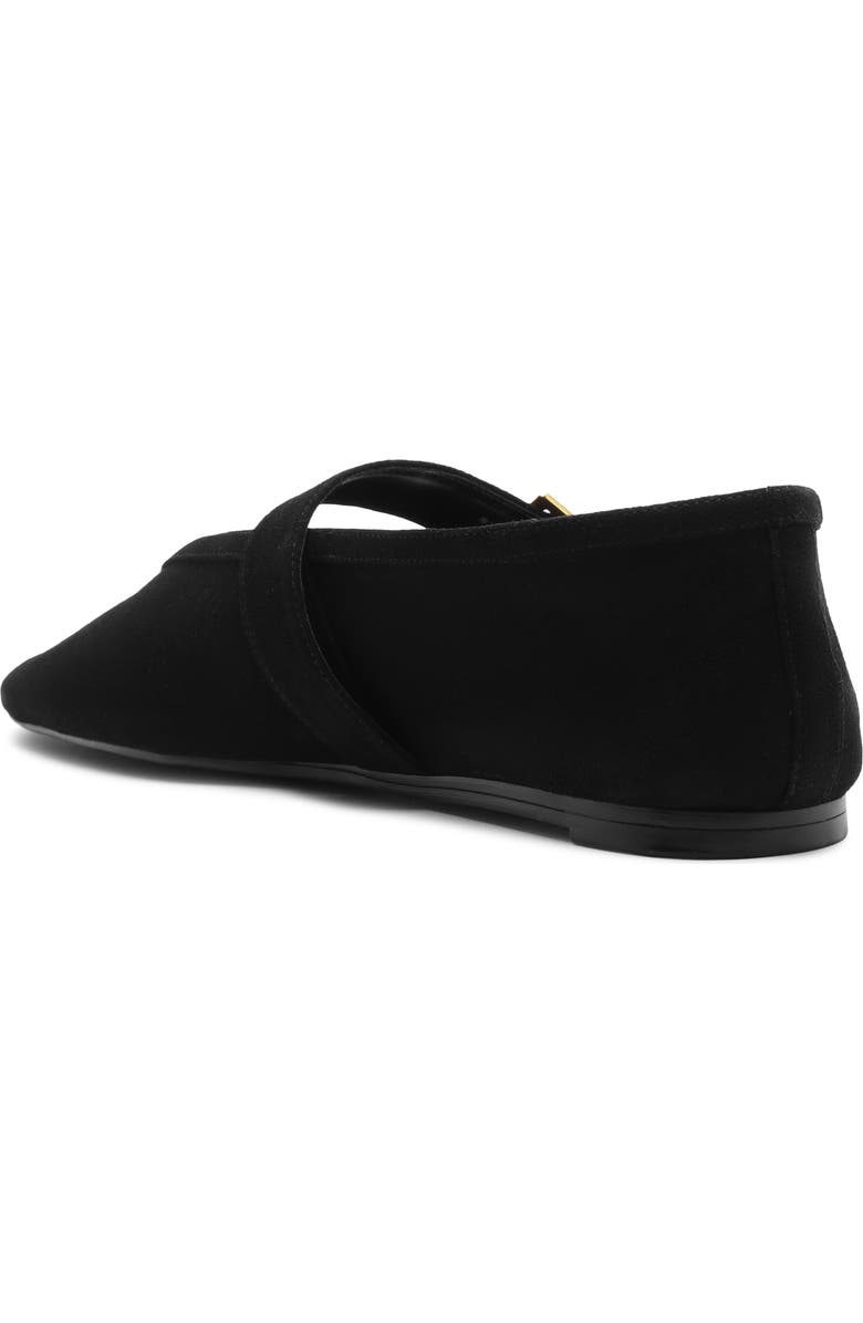 Schutz Vicki Buckle Mary Jane Flat, Alternate, color, Black