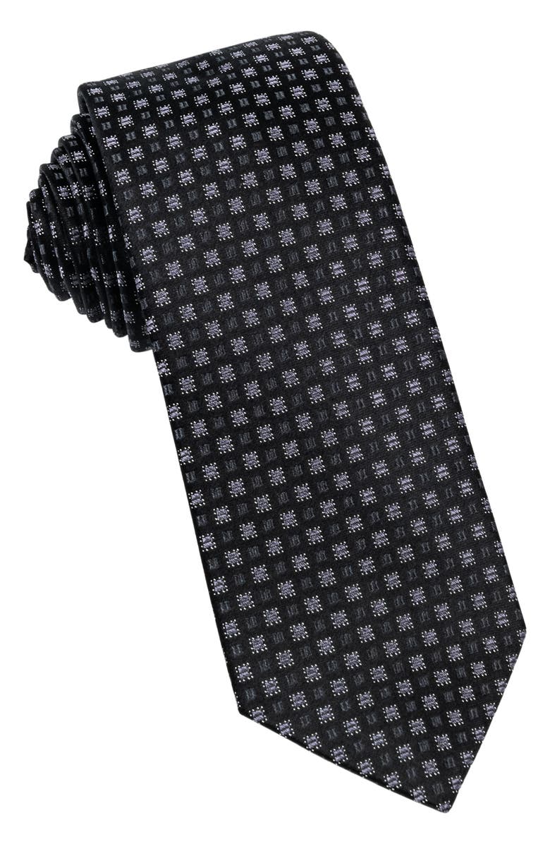 W.R.K Neat Silk Tie, Main, color, Black