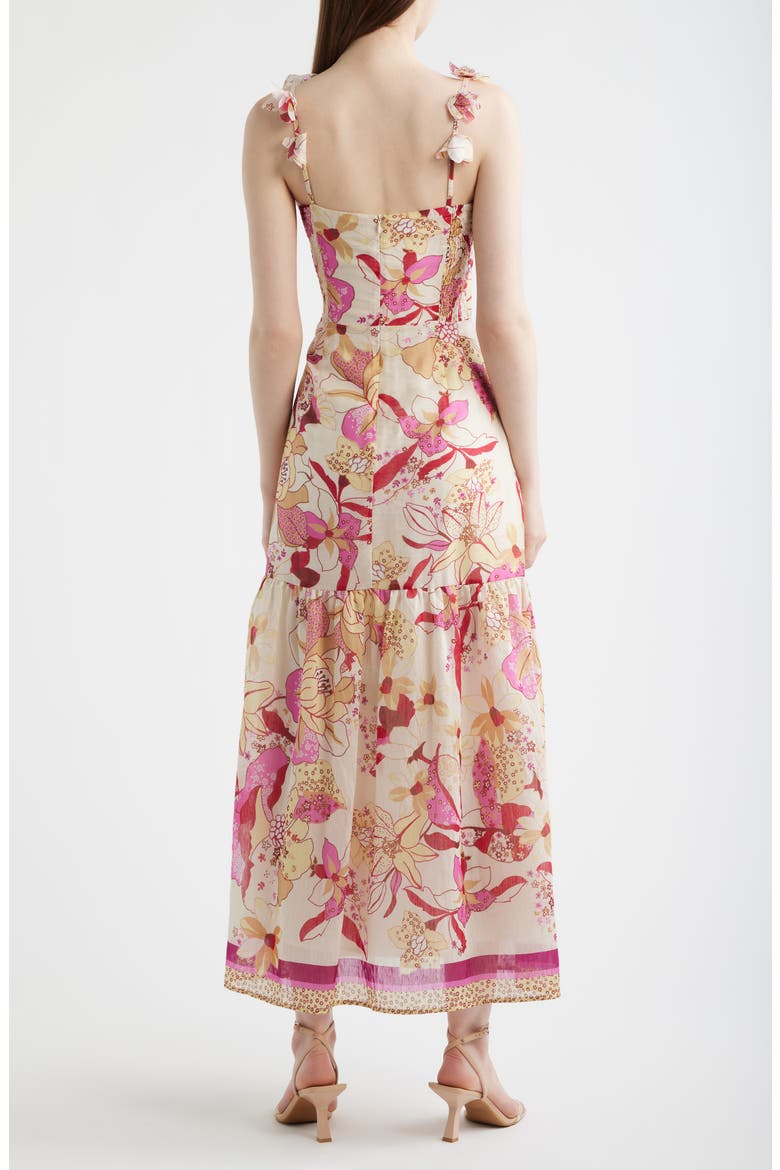 Anisha Tie Strap Maxi Dress, Alternate, color, PINK MULTI