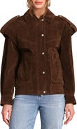 Avec Les Filles Suede Bomber Jacket