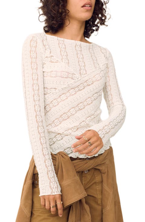 Lace Long Sleeve Top