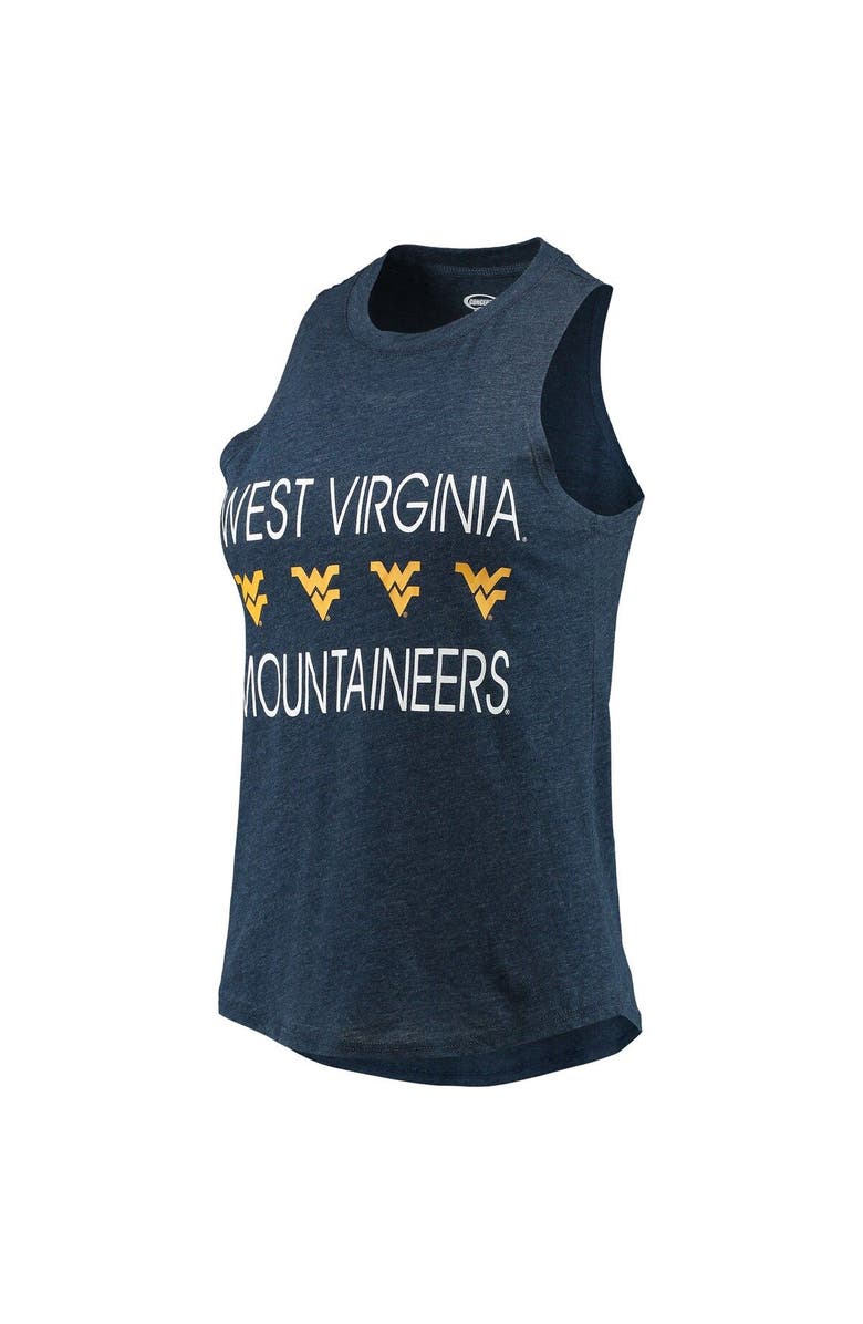 CONCEPTS SPORT Women's Concepts Sport Gold/Navy West Virginia Mountaineers Tank Top & Pants Sleep Set, Alternate, color,