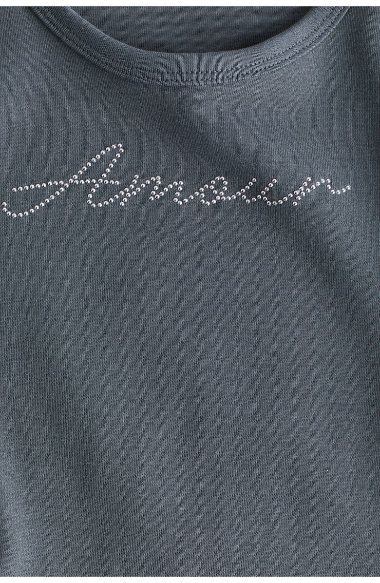 H&M Embellished-motif T-shirt, Alternate, color, Dark Gray Melange/Amour