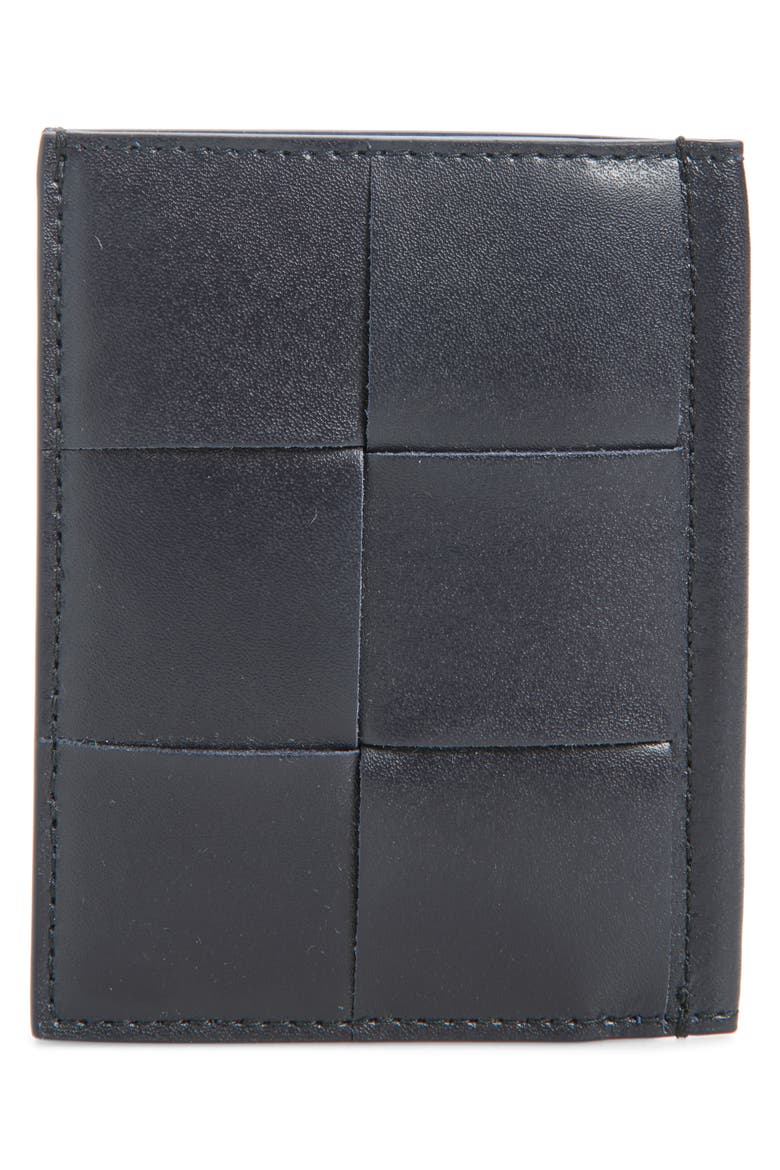 Cassette Intrecciato Leather Bifold Wallet, Alternate, color, ROYAL BLUE/ NOCTURNAL